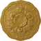 Ekena Millwork Cornelia Ceiling Medallion (Fits Canopies up to 4"), 22 1/2"OD x 1 1/2"P, Iridescent Gold CM22CNIGS - alternate 1